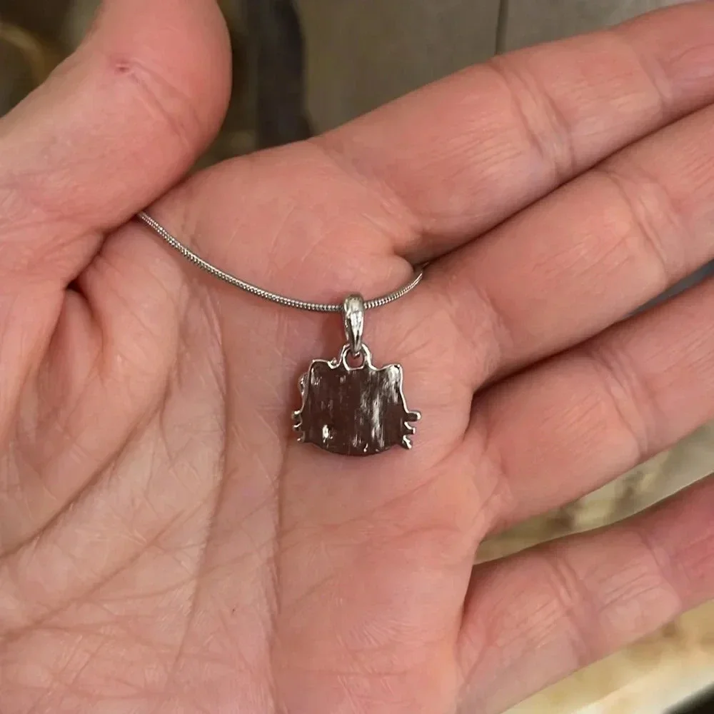 New Stainless Steel Hello Kitty Necklace 18” inches long